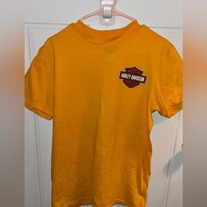 Harley-Davidson DOTHAN•AL Golden Yellow Short Sleeve Tee with Chest Emblem